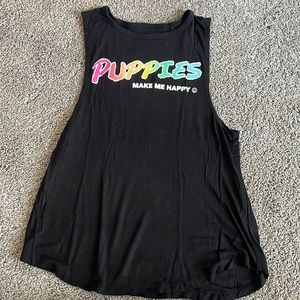 Puppies make me happy tank